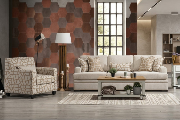 Living room furniture sofa set 2-piece three-seater sofa modern armchair design
