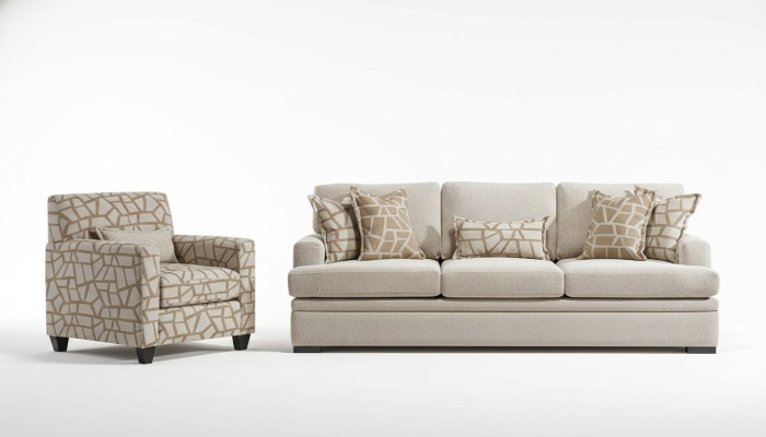 Living room furniture sofa set 2-piece three-seater sofa modern armchair design