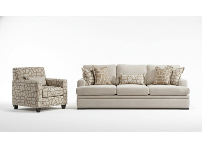 Living room furniture sofa set 2-piece three-seater sofa modern armchair design