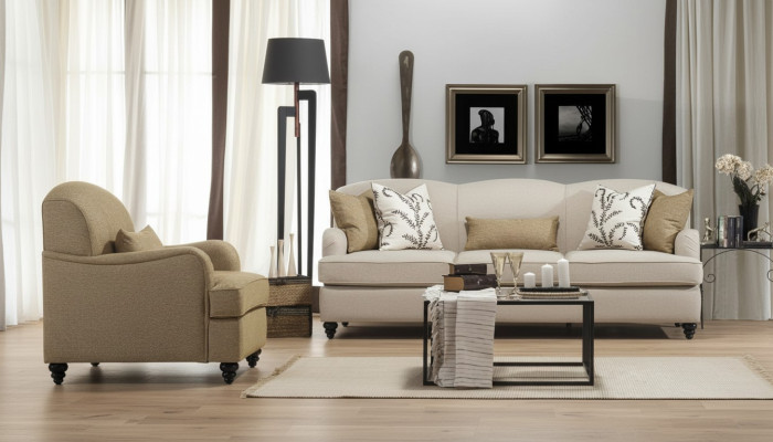 Sofa Set 2-piece Three-seater Sofa Modern Armchair Sofa Design Living Room