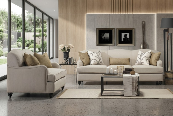 Living room sofa set two-seater with three-seater luxury sofa design interior