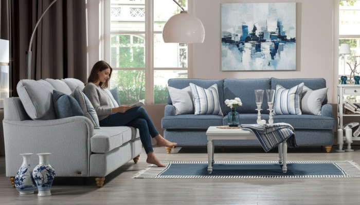 Sofa three-seater 2x living room luxury furniture modern design furnishing