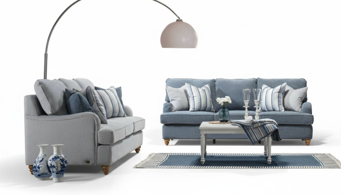 Sofa three-seater 2x living room luxury furniture modern design furnishing