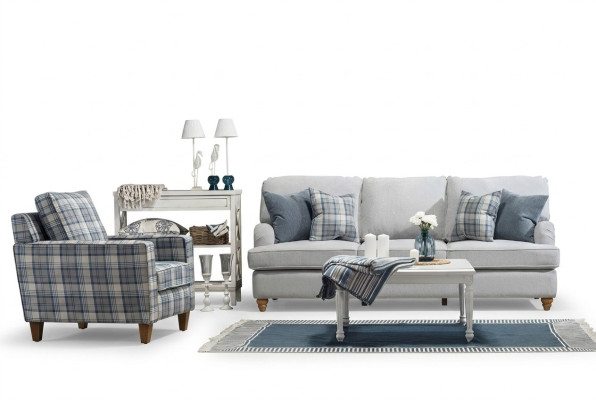 Luxury Living Room Set Modern Furniture Sofa Three-Seater Design New Armchair