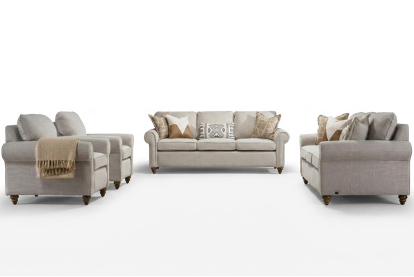 Living room sofa set modern design furniture 2x three-seater sofas 2x armchairs