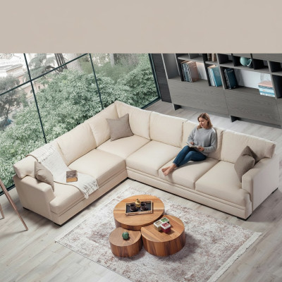 Sectional sofa living room design furniture luxury sofa L-shape modern interior