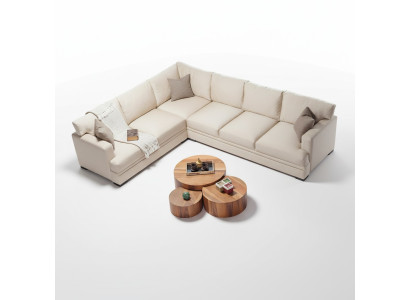 Sectional sofa living room design furniture luxury sofa L-shape modern interior