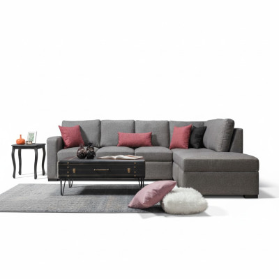 Living room upholstered furniture luxury corner sofa L-shape modern design sofa couch