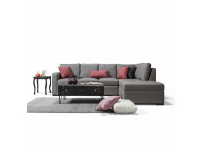 Living room upholstered furniture luxury corner sofa L-shape modern design sofa couch