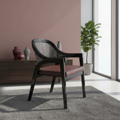 Black wooden chair design dining room armchair new furniture chair