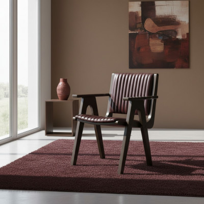Furniture Dining Room Design Chair with Armrests Wood Chair Upholstered Seat New