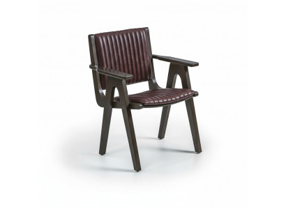 Furniture Dining Room Design Chair with Armrests Wood Chair Upholstered Seat New