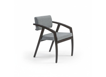 Chair with armrests upholstered seat dining room wood design luxury style new