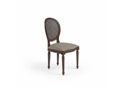 Design chair dining room style classic padded seat furnishing wood chair