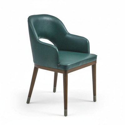 Luxury chair with armrests designer dining room new modern furniture upholstered seat