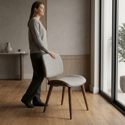 Dining room chair modern design new luxury furniture upholstered seat dining room