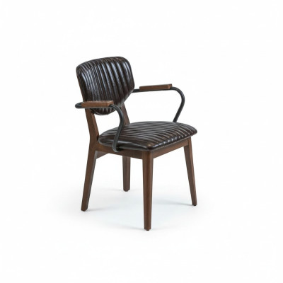Luxury chair with armrests dining chair furniture upholstered seat modern furnishings