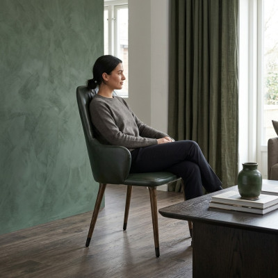 Chair with Armrests Modern Luxury Designer Armchair Upholstered Seat
