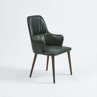 Chair with Armrests Modern Luxury Designer Armchair Upholstered Seat