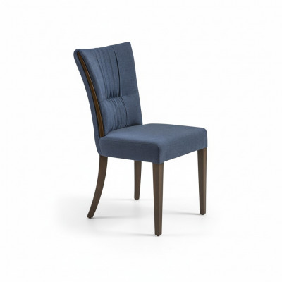 Modern chair blue furniture designer decor luxury dining room upholstered seat