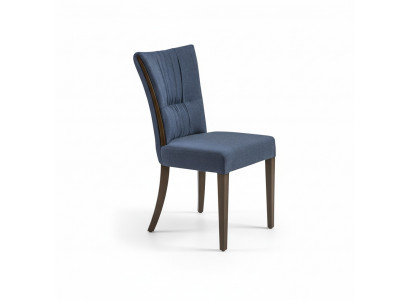 Modern chair blue furniture designer decor luxury dining room upholstered seat
