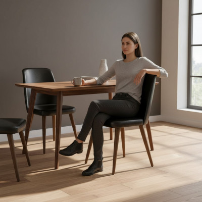 Luxury furnishing new chair upholstery black furniture designer chairs dining room