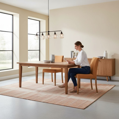 Luxury furniture modern chair brown new wooden chair design dining room