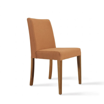 Luxury furniture modern chair brown new wooden chair design dining room