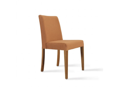 Luxury furniture modern chair brown new wooden chair design dining room