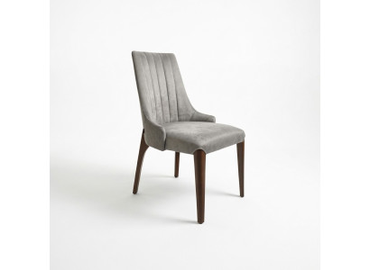 Gray Dining Chair Design Modern Upholstered Seat Luxury Furniture New