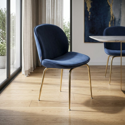 Blue dining room designer chair furnishing luxury chairs new furniture