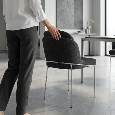 Black luxury chair dining room furniture new designer chairs interior
