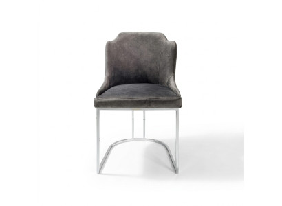 Modern chair gray luxury designer furniture dining chair padded chair