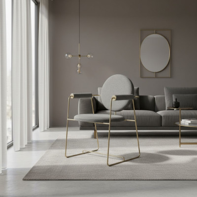 Dining chair designer chair with armrests modern furniture upholstered chair