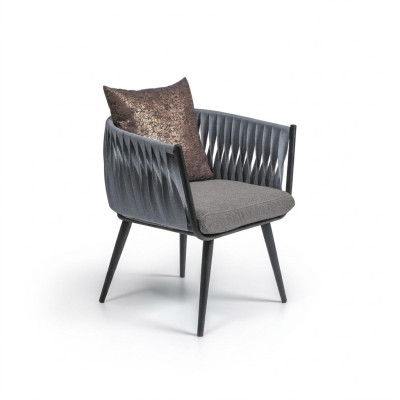 Gray armchair new furniture dining room designer chair with armrests