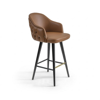Luxury Chesterfield Bar Stool Brown Chair Stool Bar Modern New Furniture