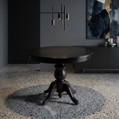 Dining room design dining table luxury round furniture modern wood interior