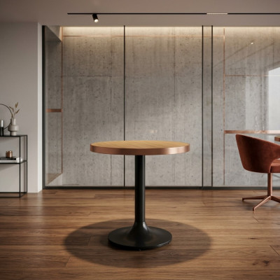 Round Dining Table Luxury Furnishings Modern Wood Design Tables