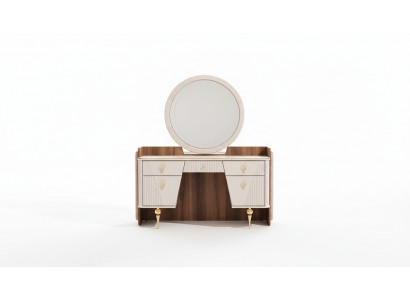 Luxury dressing table with mirror modern bedroom design furniture