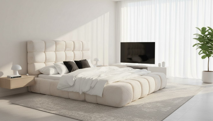 Bed double beds modern bed frame luxury design bed frame wood new