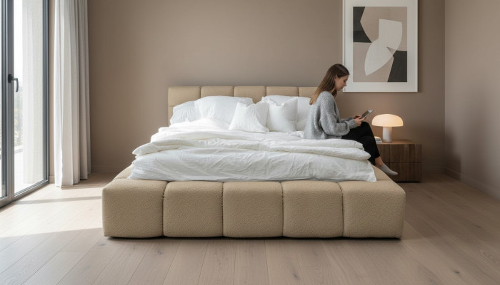 Bedroom design 180x200cm beds double bed luxury velvet textile bed double