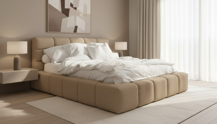 Bedroom design 180x200cm beds double bed luxury velvet textile bed double