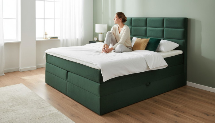 Modern upholstered bed design luxury double bed hotel design beds furniture wooden bed
