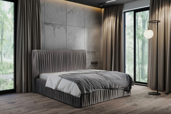 Luxury bedroom double beds marital textile bed hotel frame furniture