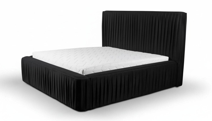 Luxury double hotel bed design bedroom luxury black modern