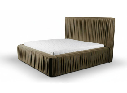 Fabric design bed double beds luxury marriage modern hotel frame sleep room