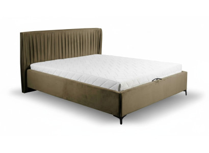 Modern bed design beds wood textile bedroom bed frame