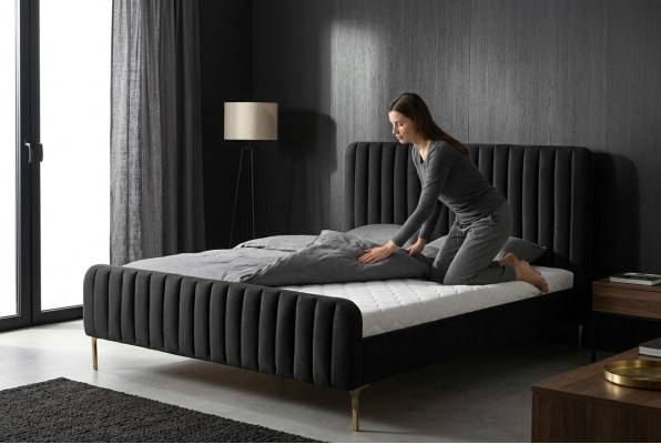 Bed Cushion Design Luxury Double Hotel Beds Sleep Room 180x200cm New