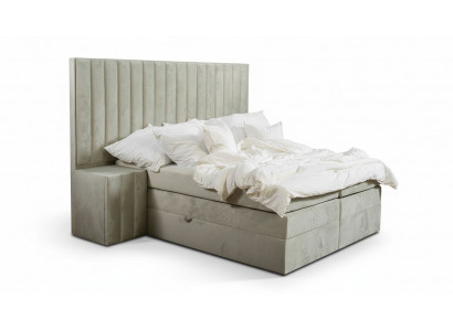Luxury bedroom nightstand beds bed 3-piece complete set design furnishing