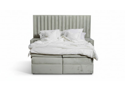 Bedroom set bed bedside table 3 pcs design modern luxury beds gray